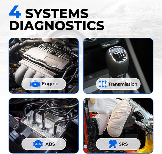 multi-functional car diagnostic tool features 6 reset functions and offers free lifetime software upgrades