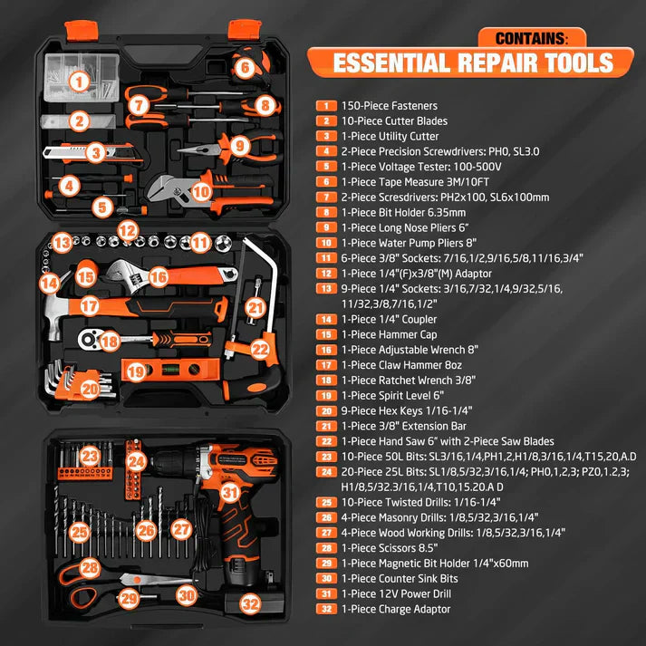 255-piece tool set