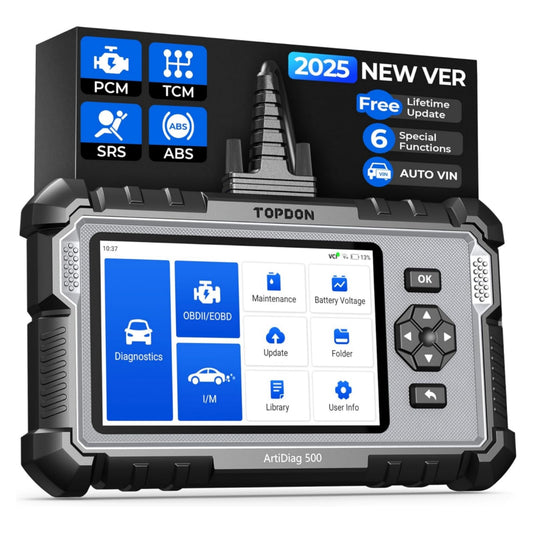 multi-functional car diagnostic tool features 6 reset functions and offers free lifetime software upgrades