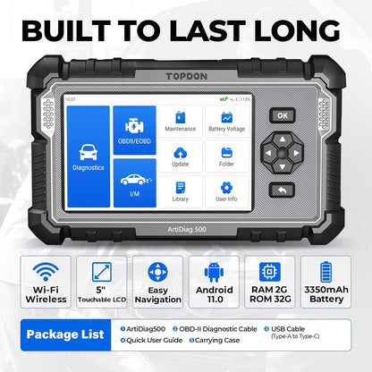 multi-functional car diagnostic tool features 6 reset functions and offers free lifetime software upgrades